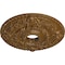 Ekena Millwork Rose Ceiling Medallion (Canopies up to 7 1/4"), 18"OD x 3 1/2"ID x 1 1/2"P, Smokey Topaz Crackle CM18ROSTC - alternate 2